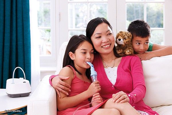 Bagian-bagian dari Alat Bantu Pernapasan atau Nebulizer