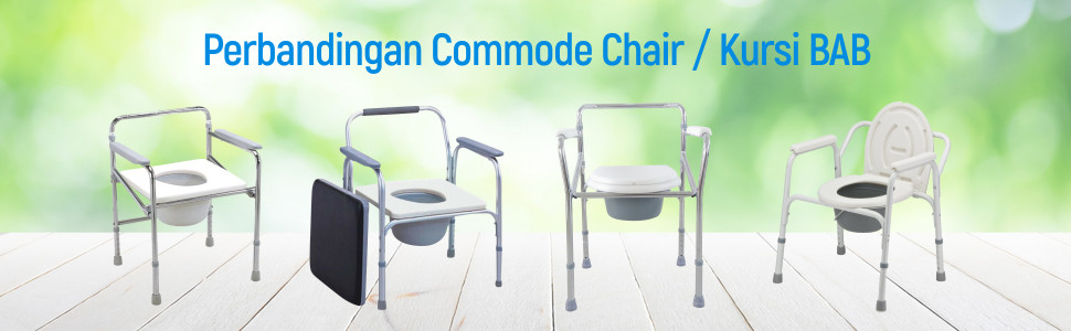 Perbandingan Commode Chair GEA dan Serenity / Kursi BAB