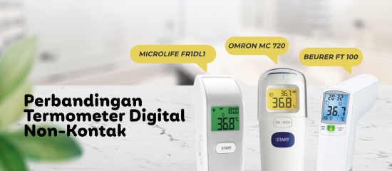 Microlife FR1DL1 vs Omron MC 720 vs Beurer FT 100 - Perbedaan Termometer Digital Non Kontak 