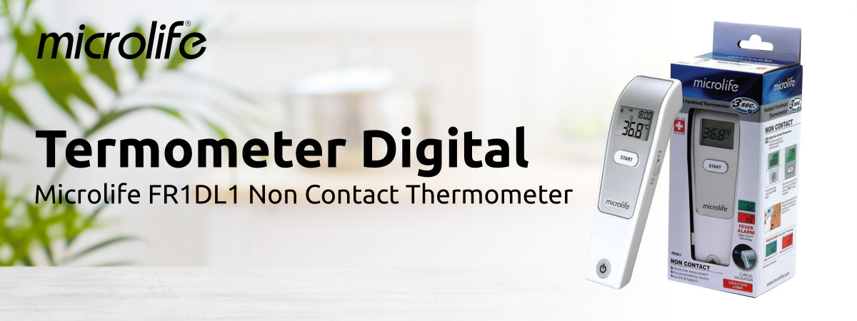 Review Termometer Digital Microlife FR1DL1, Mengukur Suhu Tubuh Dalam Hitungan Detik