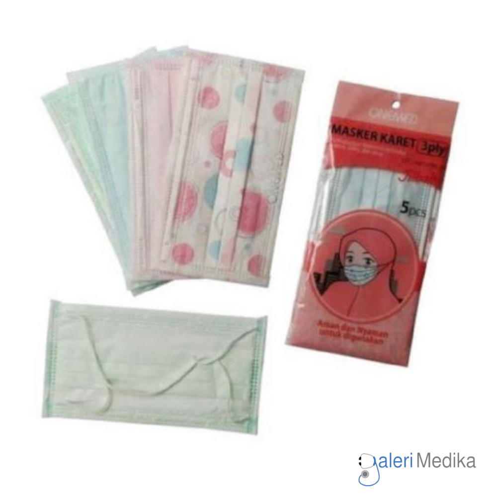 Onemed Masker Hijab 3Ply Isi 5 pcs