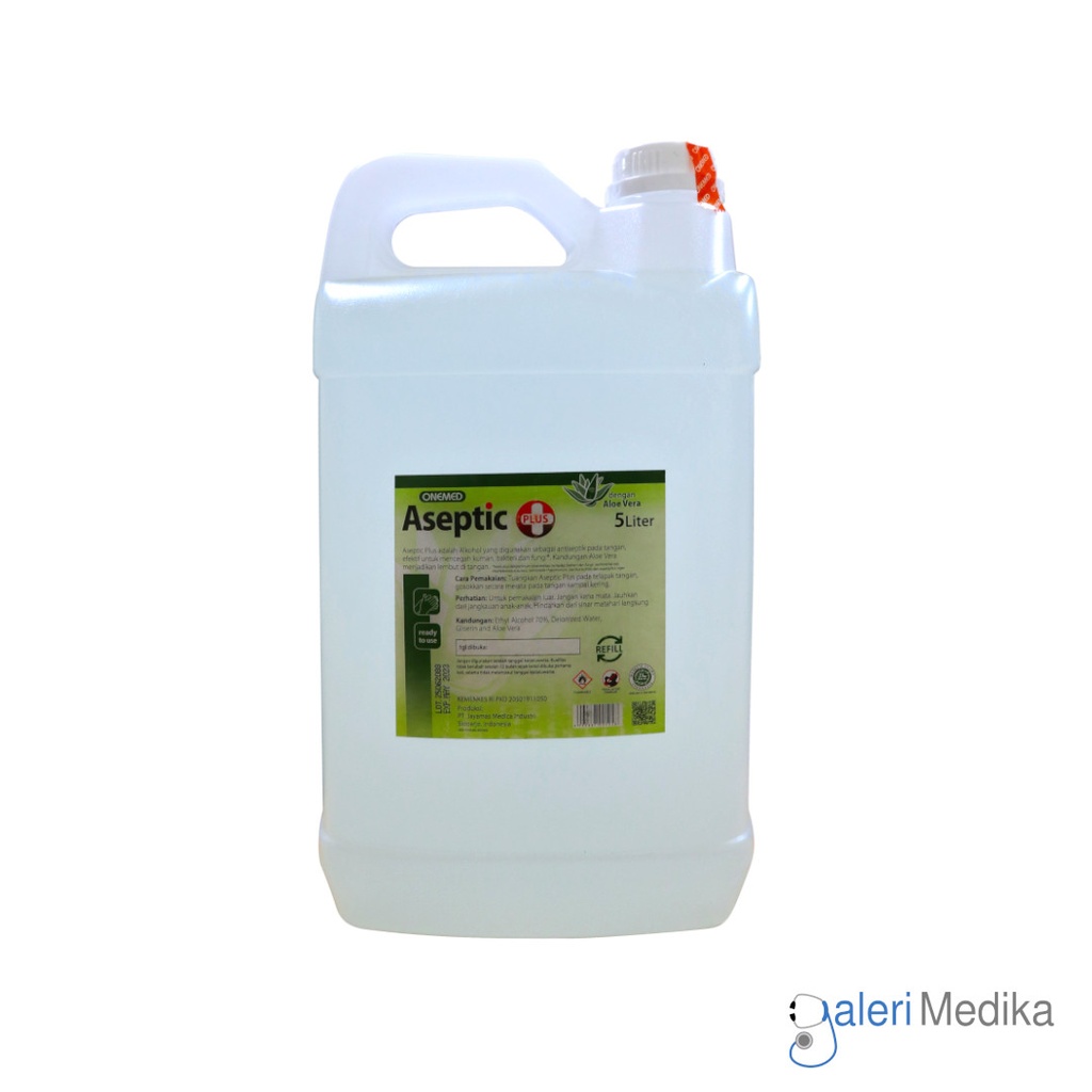[Aseptic Plus 5 Liter] Onemed Aseptic Plus 5 Liter - Hand Sanitizer Cair