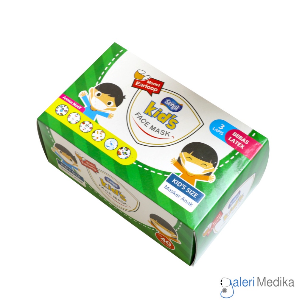 [Sensi Mask Anak Earloop] Sensi Masker Anak Earloop - Box isi 40