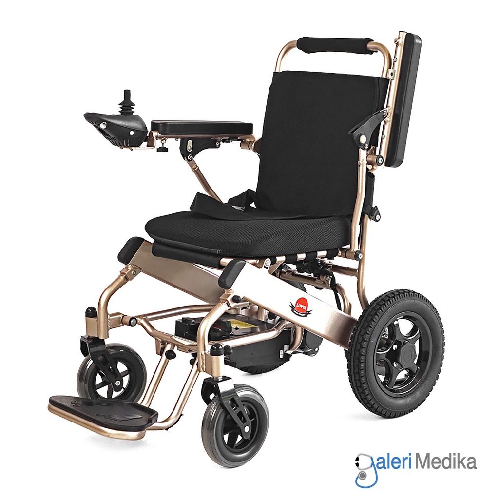 [Topaz] Kursi Roda Travel Elektrik Aluminium Lovie Topaz