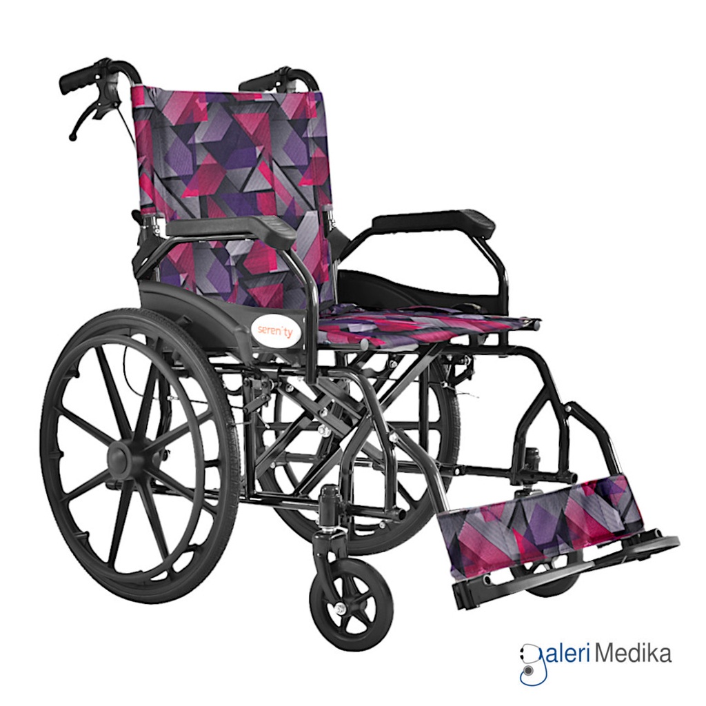 [SR-862] Kursi Roda Serenity SR-862 Steel Wheelchair