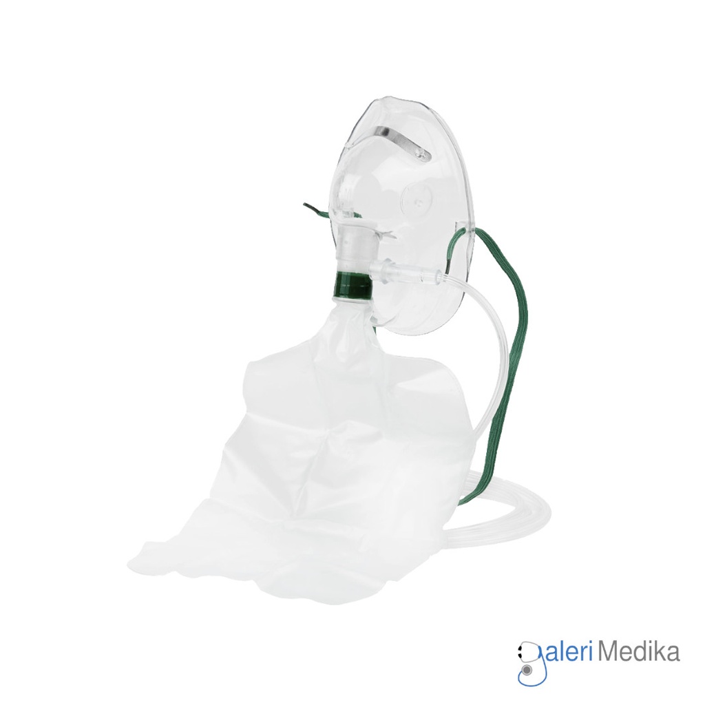 [Non Rebreathing Mask] GEA Masker Oksigen Non Rebreathing Mask (Dewasa)