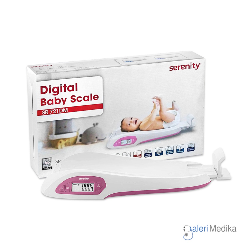[SR 721DM] Timbangan Bayi Digital Serenity SR 721DM (Pink)