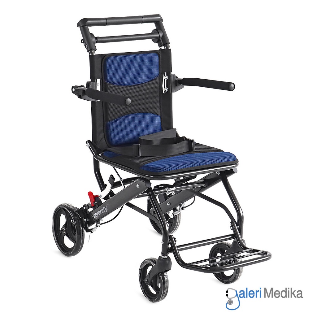 [T001] Kursi Roda Travel Lipat Aluminium Serenity T001