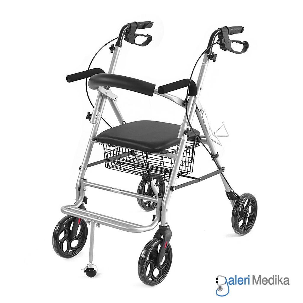 [KY 9148-LA] Rollator OneHealth KY 9148-LA Alat Bantu Jalan 2 Fungsi