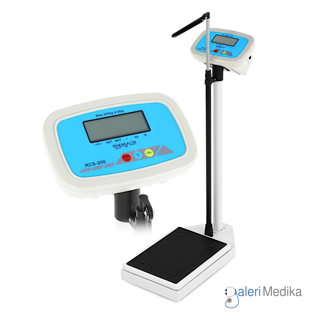 [RGZ-160] OneHealth RGZ-160 Timbangan + Pengukur Tinggi Badan