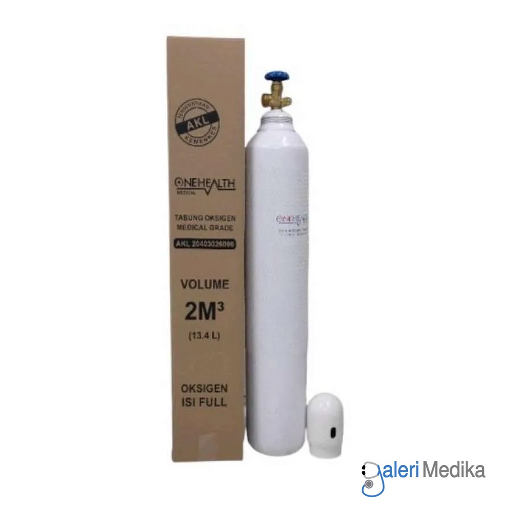 [Volume 2m3] Tabung Oksigen Medis OneHealth 2m3 Isi Full