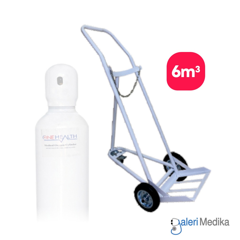 [Volume 6m3] Troli Tabung Oksigen Untuk Volume 6m3 (40 liter)