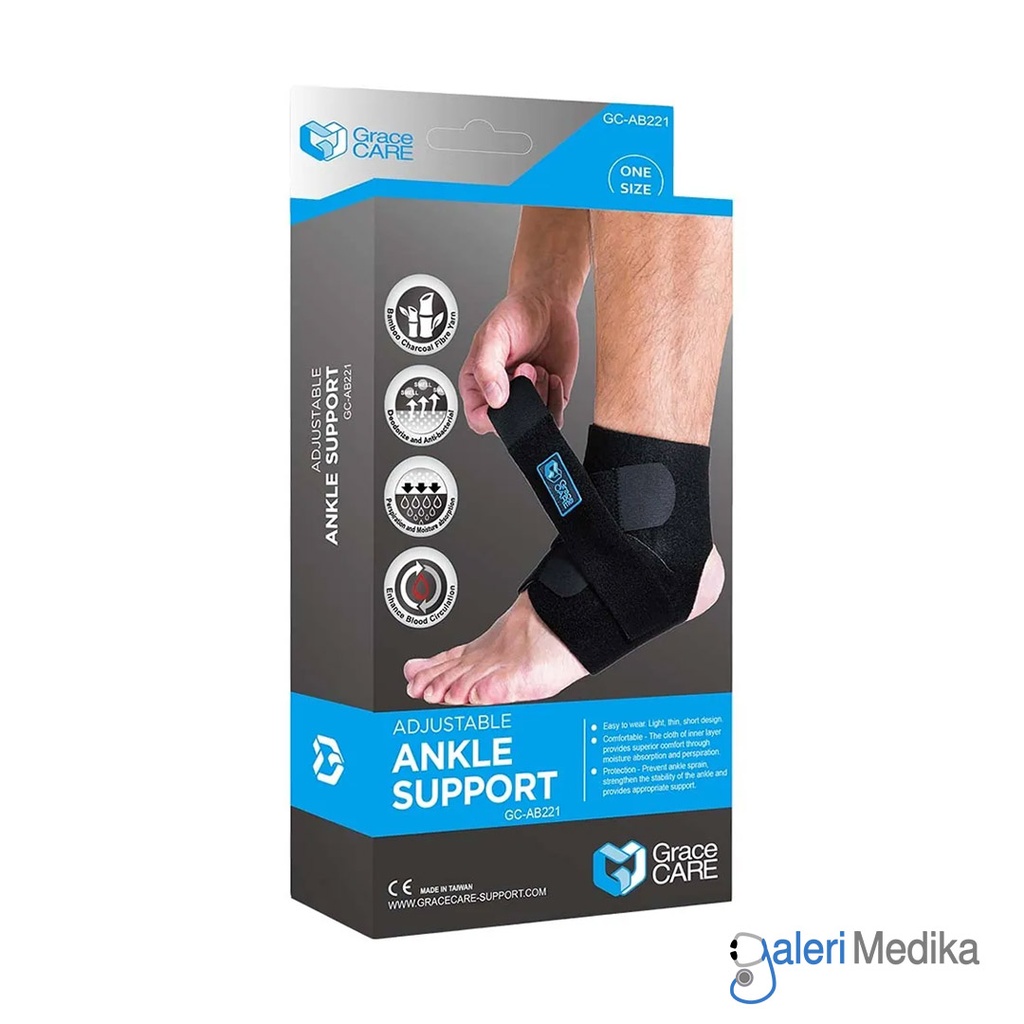 [GC-AB221] Adjustable Ankle Support Grace CARE GC-AB221 Pelindung Engkel Kaki
