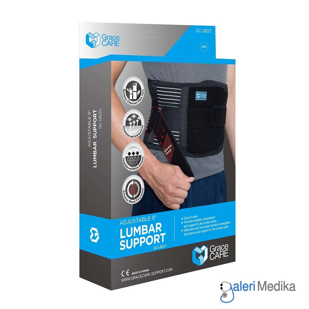 Korset Pinggang 9" Grace CARE GC-LB221 Effortless Lumbar Support
