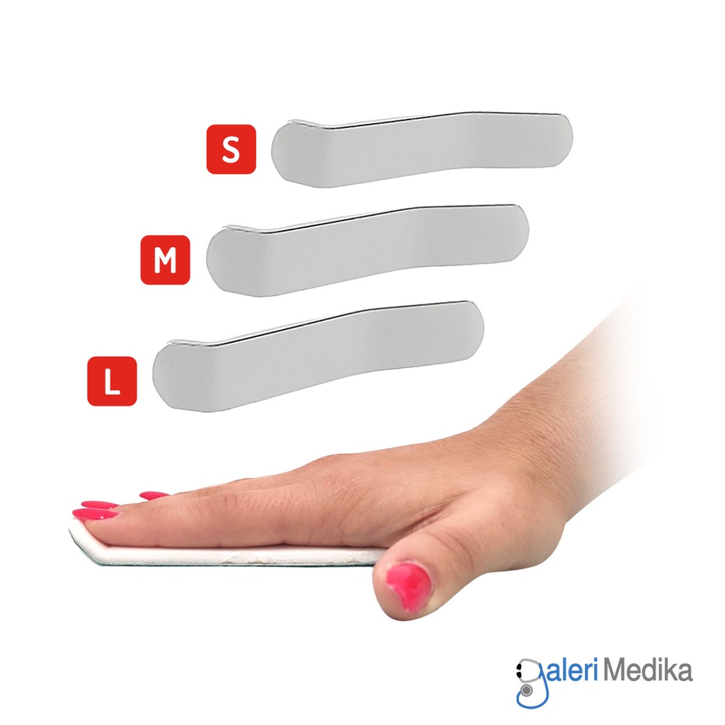 [332] Penyangga Jari Variteks 332 Curved Finger Splint (L)