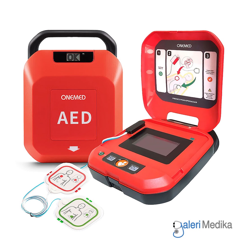 [A8 With Screen] Onemed AED Defibrillator OneHeart A8 Semi Auto With Screen