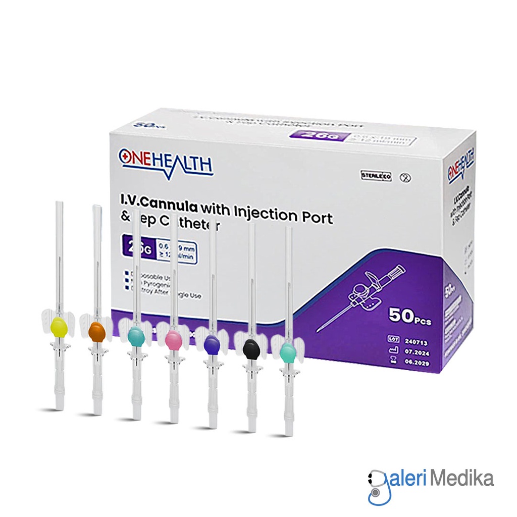 [Wing] OneHealth IV Catheter with Wing 18G, 20G, 22G, 24G, 26G (26G)