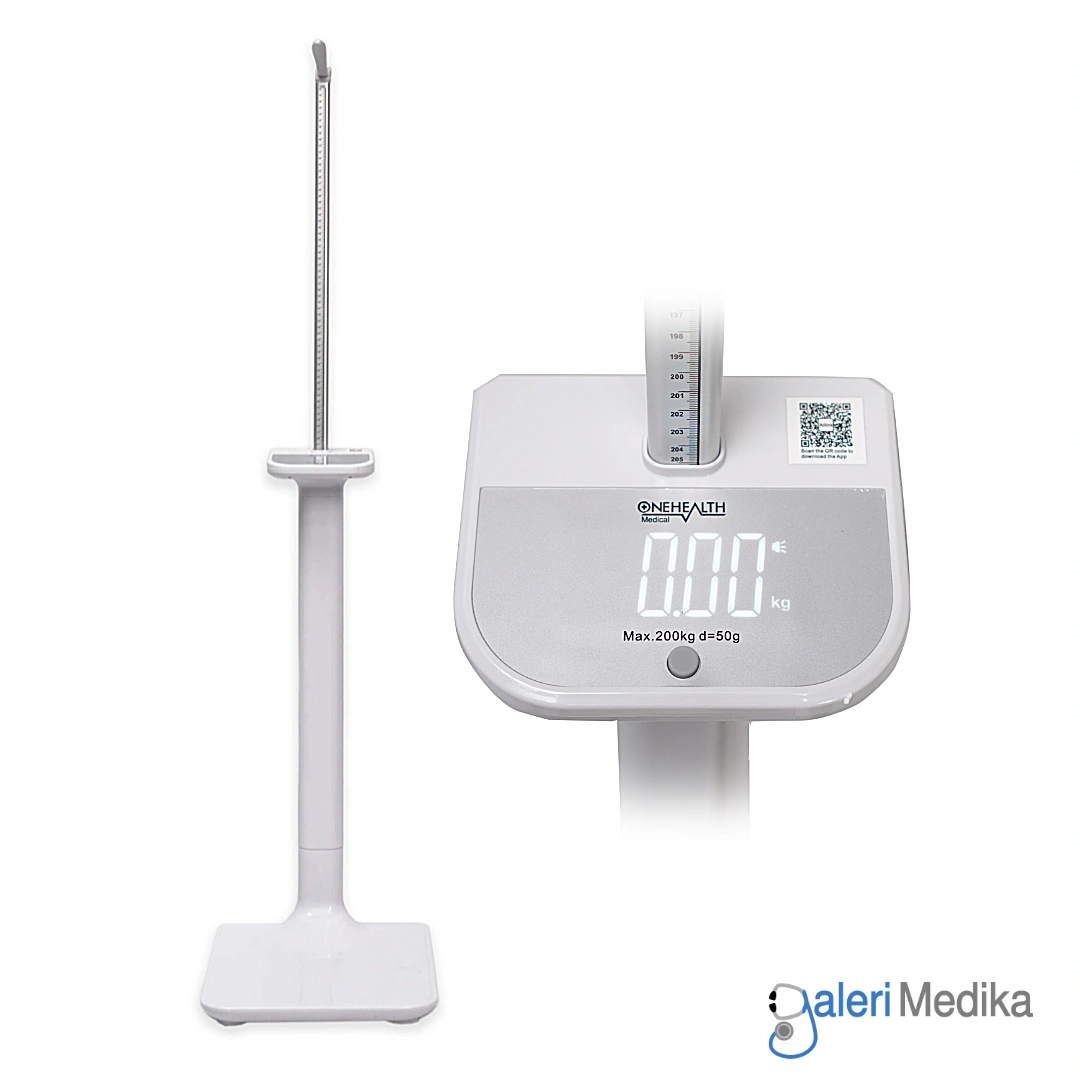 [OH-01J] Stadiometer Manual OneHealth OH-01J + Timbangan Digital