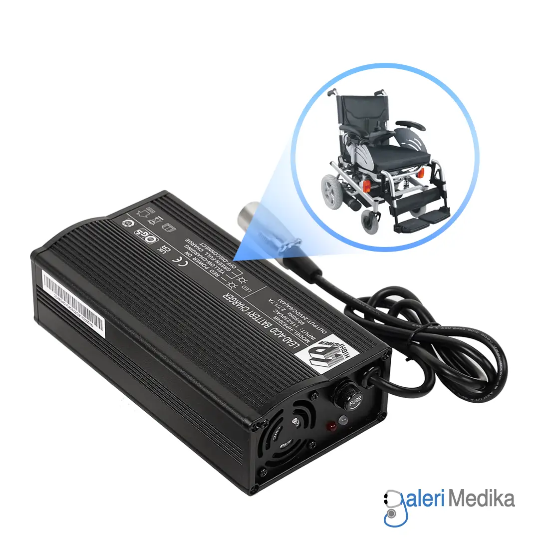 [Charger FS123] Charger Kursi Roda Elektrik GEA FS123 Lead-Acid Battery Charger