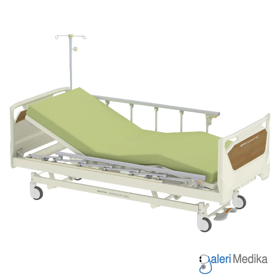 [PA-99296] Ranjang Pasien PARAMOUNT BED PA-99296 3 Crank Manual Hospital Bed (Autumn Brown)