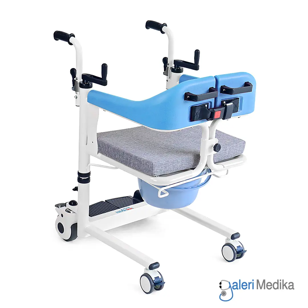 [OH-TC02] Kursi Roda Transfer Pasien OneHealth OH-TC02 Semi Hidrolik + Commode