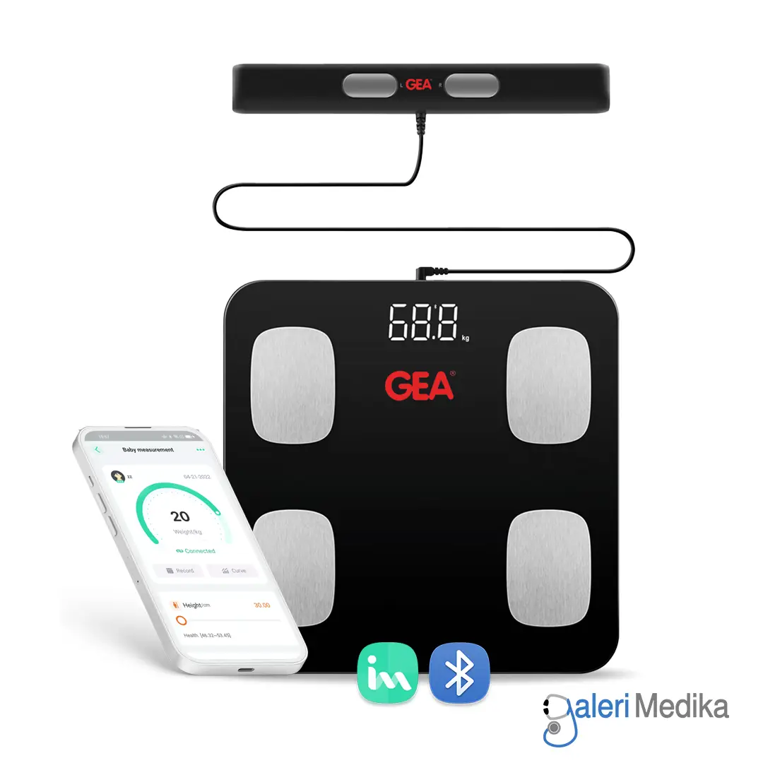 GEA Smart Body Fat Scale iF2801A Timbangan Digital 16 Data + 8 Electrode