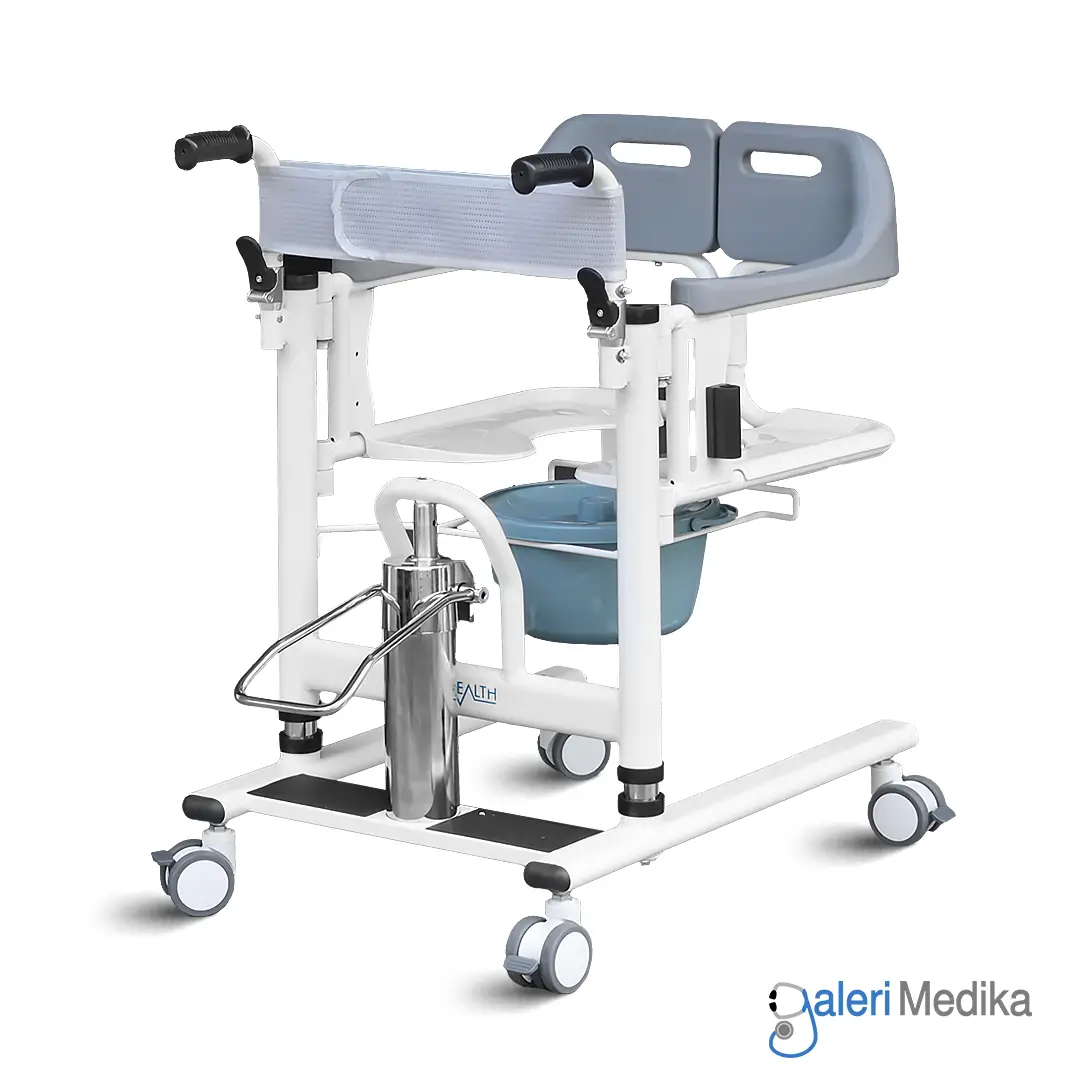 Kursi Transfer Pasien Hidrolik OneHealth OH-TC03 + Commode Chair