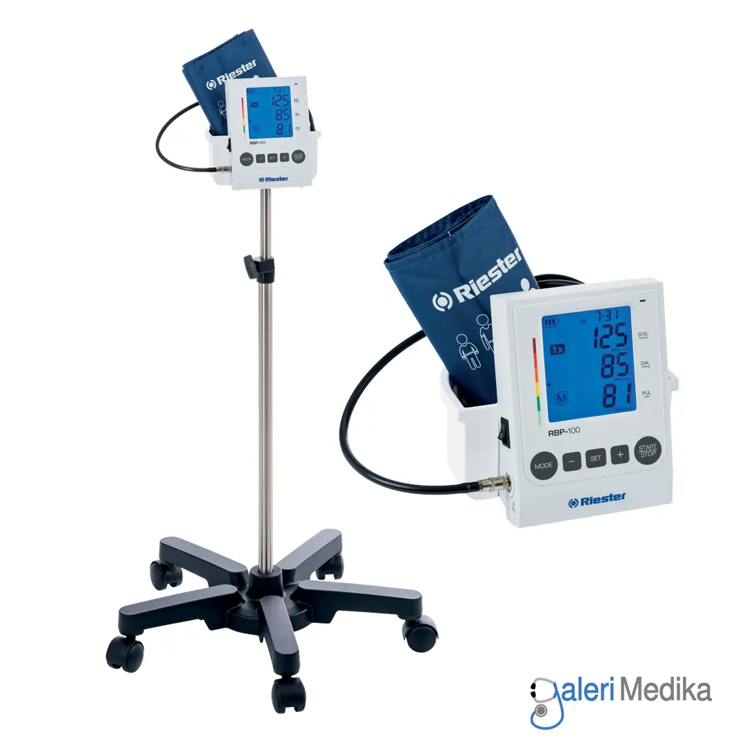 [RBP-100 NOVA] Tensimeter Digital Klinis RIESTER RBP-100 NOVA 3 Mode Mobile Model dengan Roda