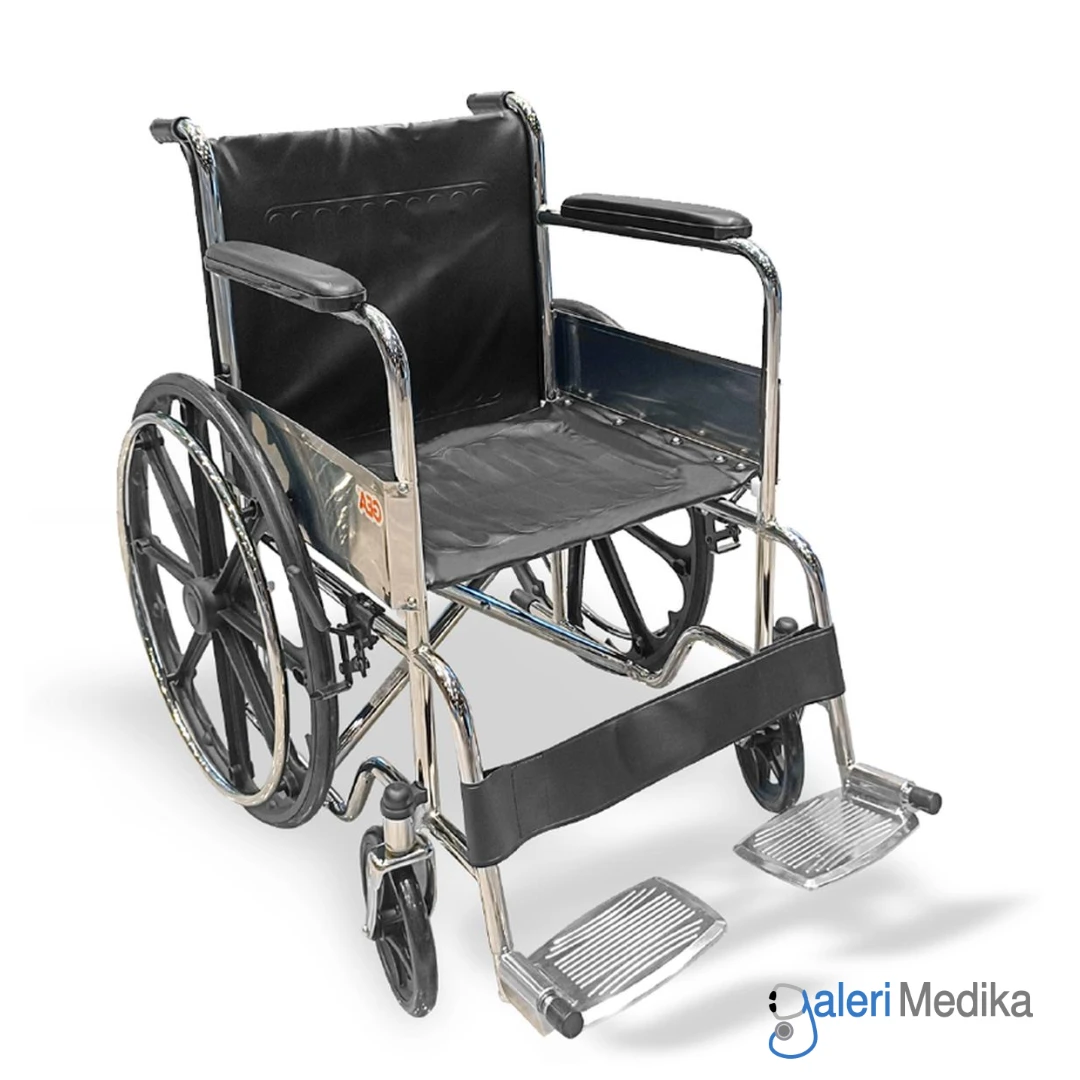 Kursi Roda Manual GEA GO-809B Steel Wheelchair Velg Racing