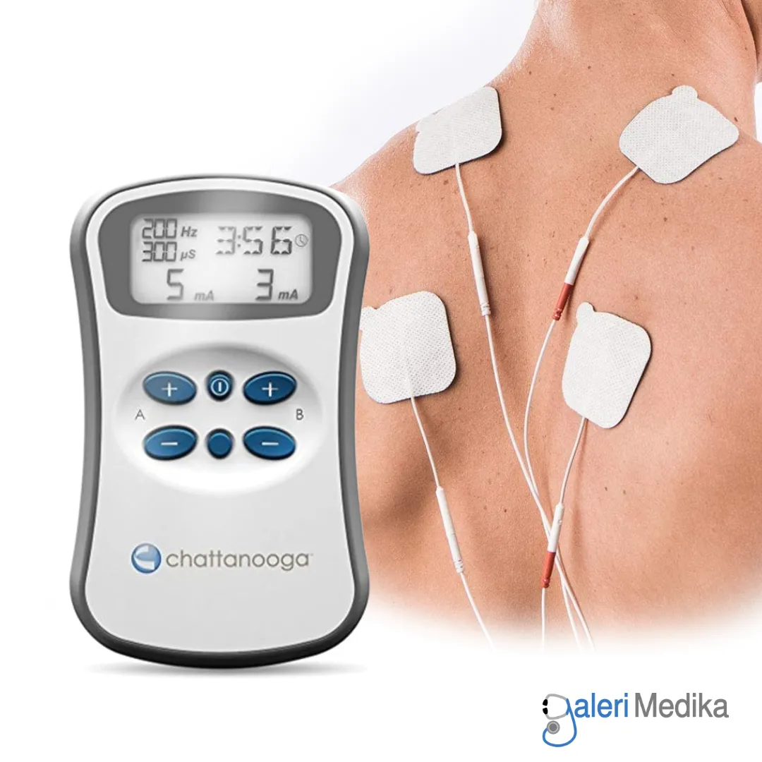 Alat Terapi Pijat Chattanooga PRIMERA TENS &amp; NMES All-in-One Pereda Nyeri