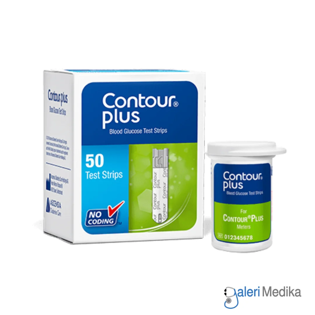 [50 Strip] CONTOUR PLUS Strip Gula Darah Box Isi 50 Strip
