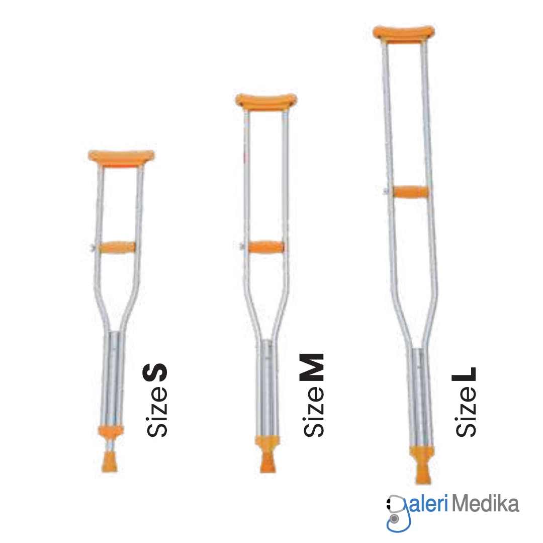 [FS925L] SPIRIT Tongkat Kruk Ketiak Aluminium Ringan Alat Bantu Jalan Cedera Kaki FS925L (L)