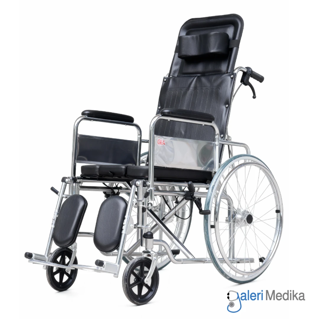 GEA Kursi Roda 3in1 Multifungsi Wheelchair + Reclining + Commode BAB GO-608GCU