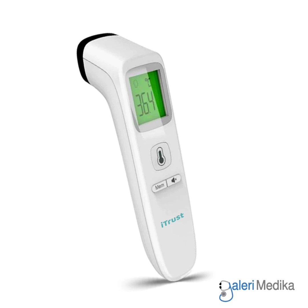 iTrust Termometer Digital Infrared Dual Mode LCD Display Fever Alarm FC-IR202