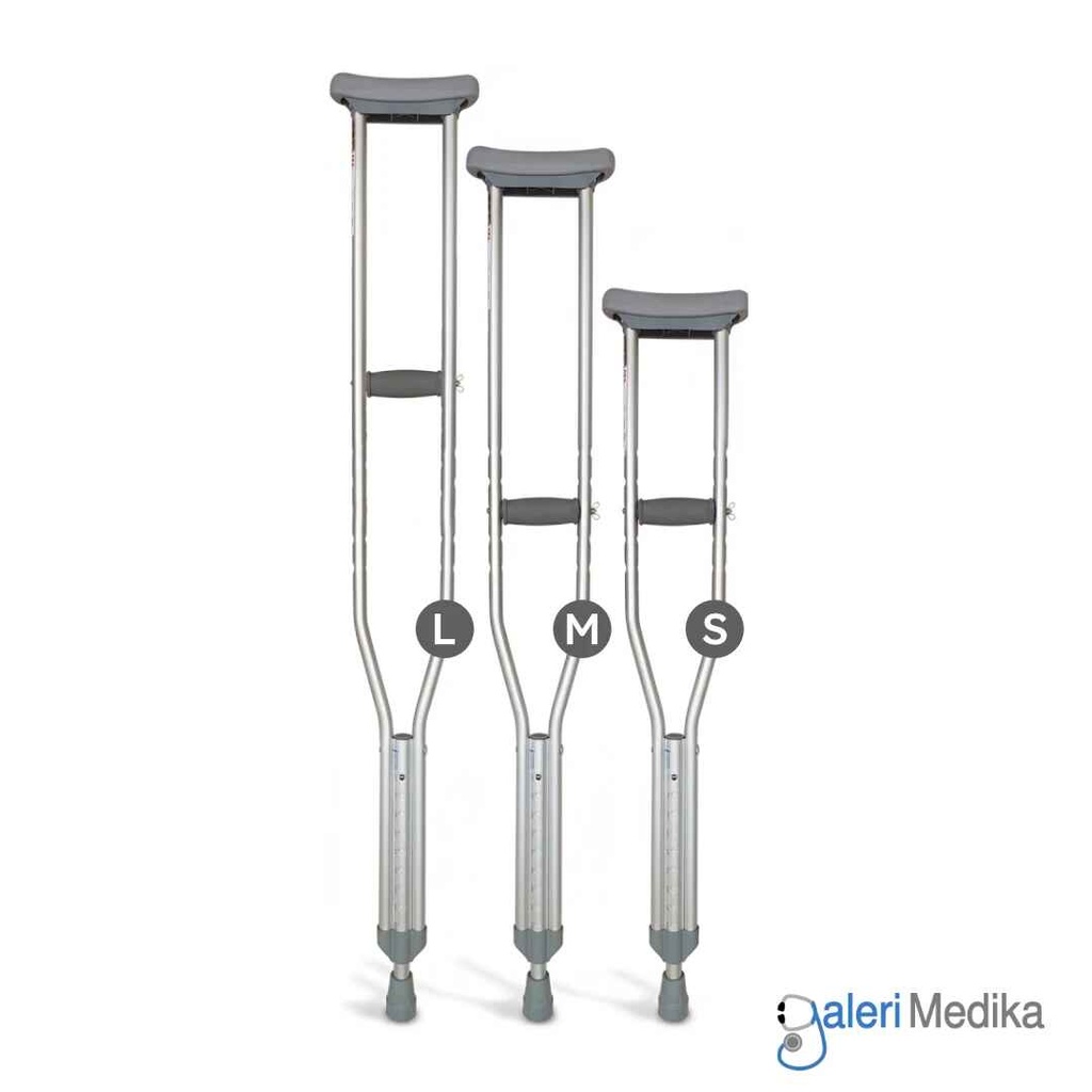 [ST-925L] Tongkat Ketiak Kruk GEA ST-925L Aluminium Walking Stick Alat Bantu Jalan (L)