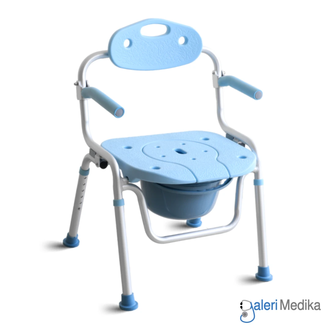 [Sakura Max 2in1] Kursi Toilet Portable Avico Sakura Max 2in1 Commode Chair + Shower Chair