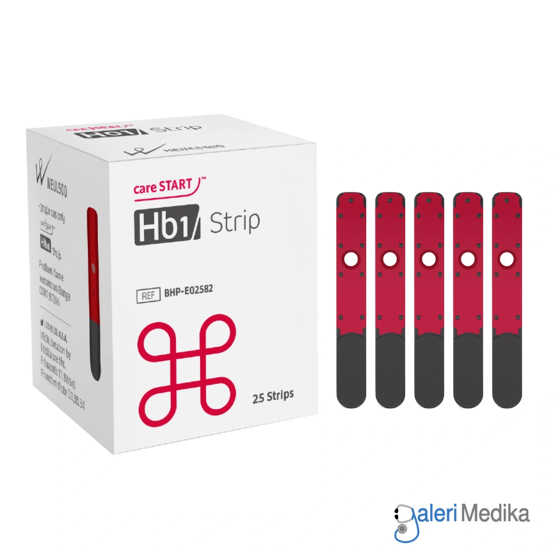 [Hb1] Strip Hb Hemoglobin CareStart Hb1 Analyzer Isi 25 pcs