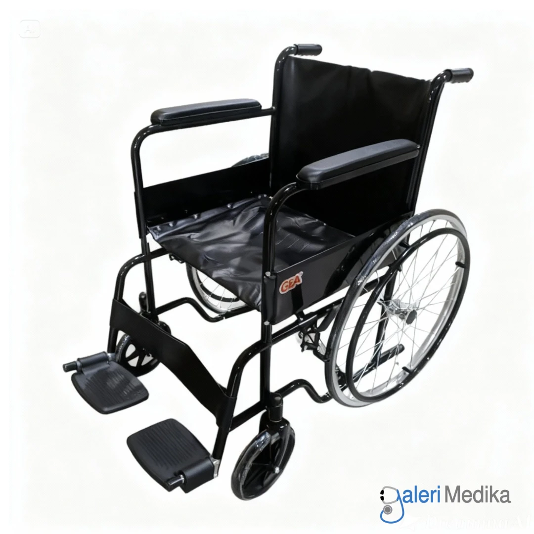 Kursi Roda GEA GO-875D Manual Steel Wheelchair Velg Jari-Jari