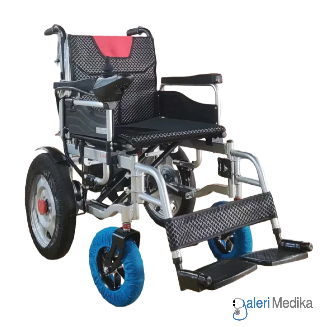 SPIRIT Kursi Roda Travel Elektrik Steel Wheelchair Up To 100 Kg FS-123
