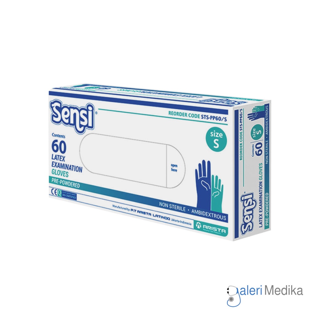 Sensi Latex Examination Gloves -Sarung Tangan Karet (L)