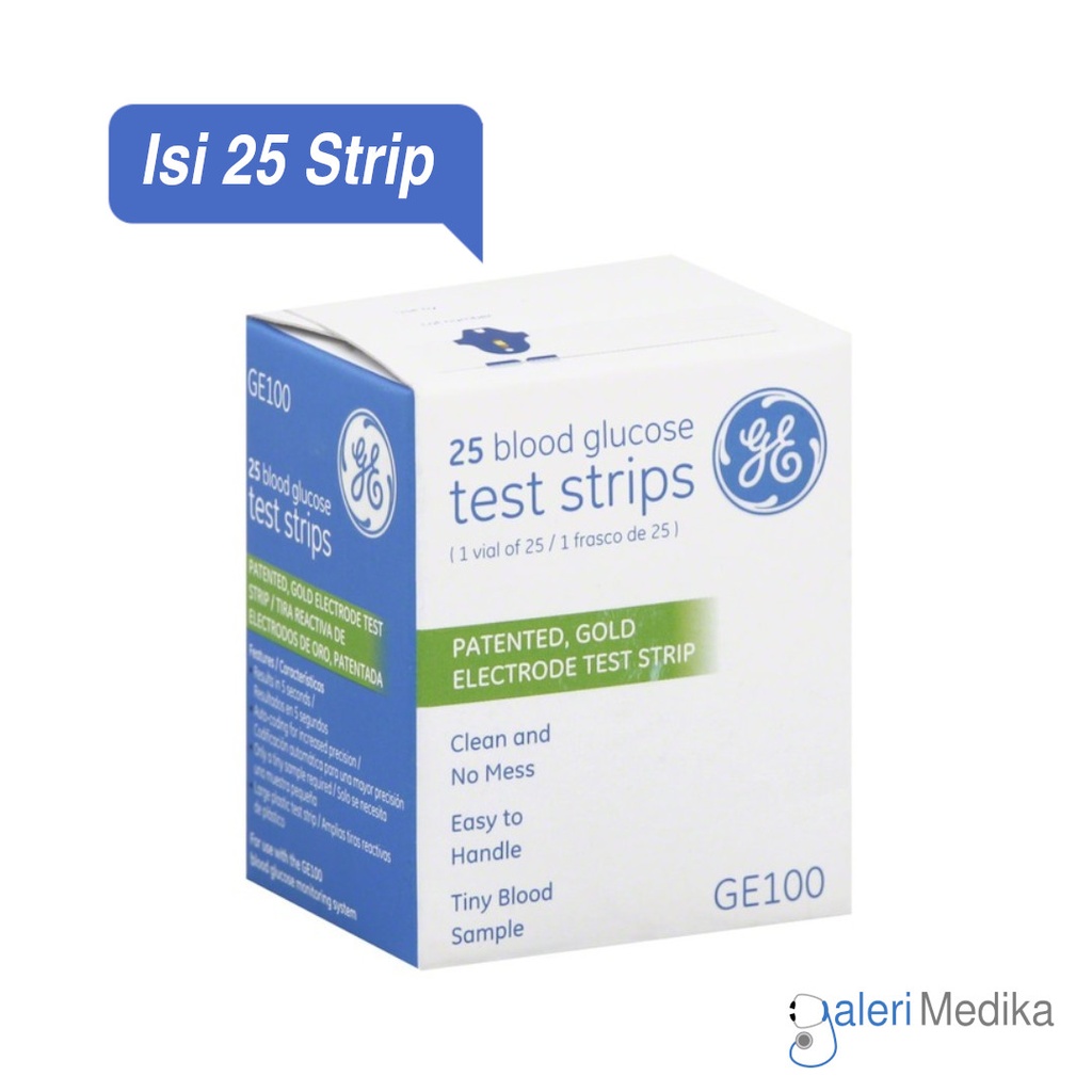 [Strip Gula Darah GE100 - Isi 25] Strip Gula Darah GE100 - Isi 25