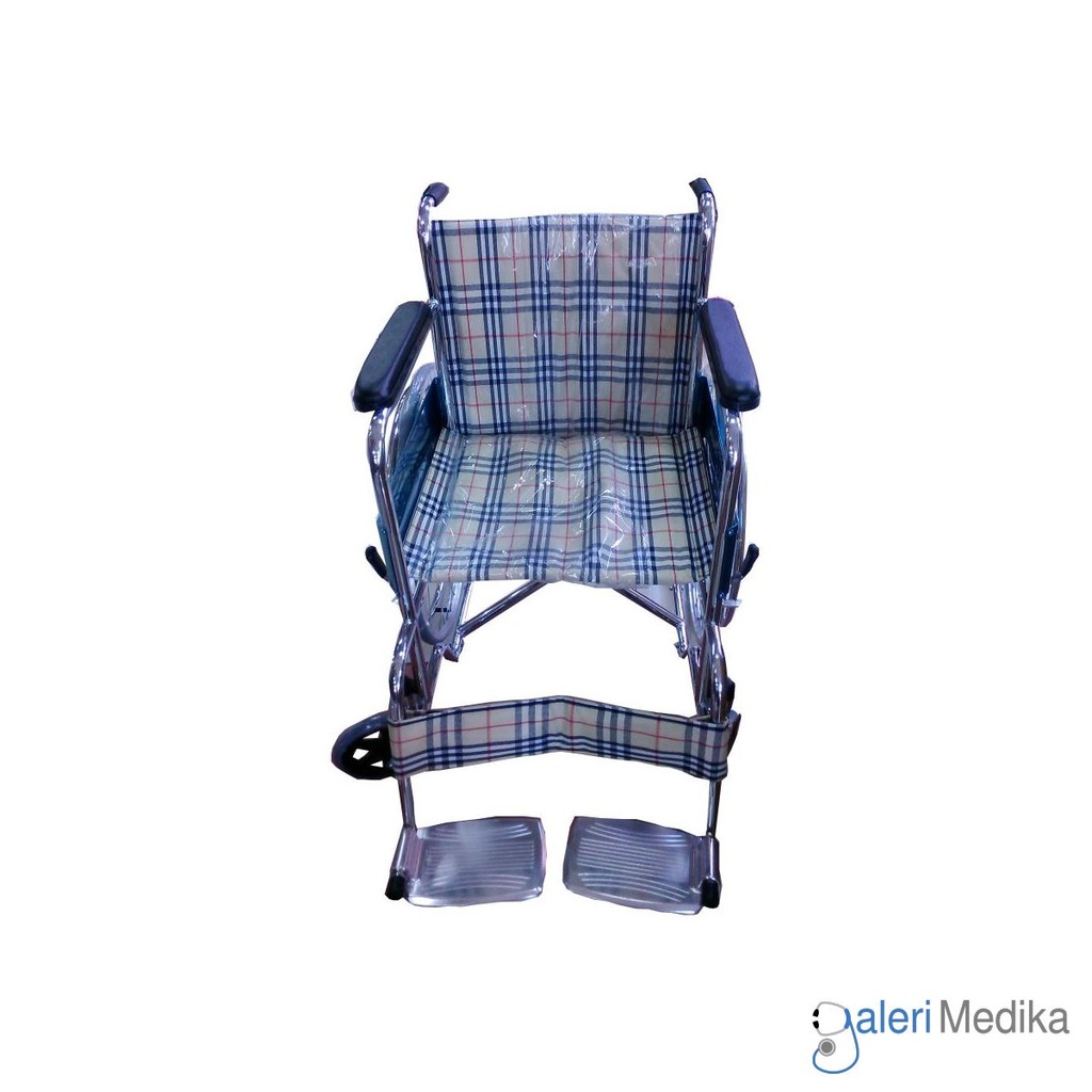 [Chromed Steel] Serenity - Kursi Roda Standar Velg Jari Chromed Steel