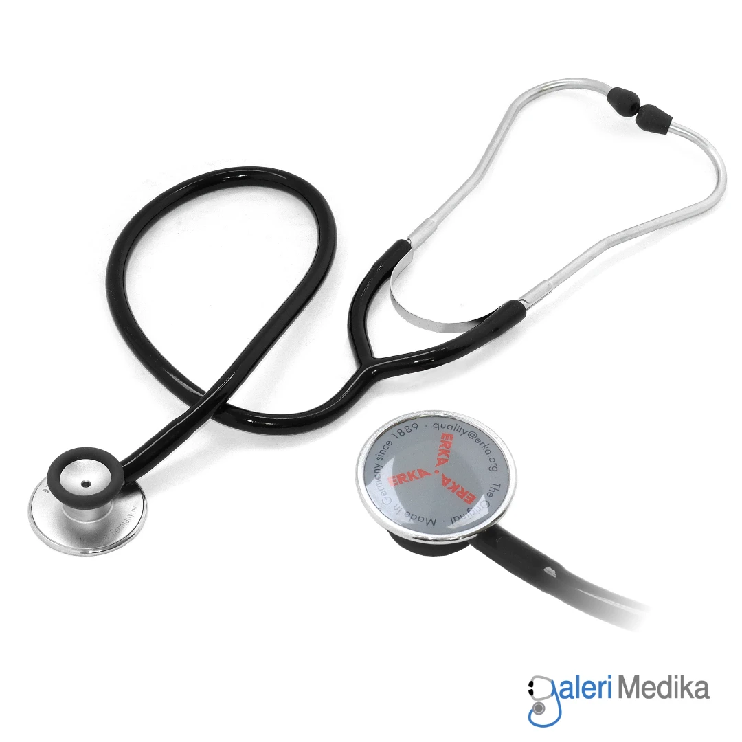 [Erkaphon Matt Chrome - Adult] Stetoskop ERKA ERKAPHON Double Chest Piece MATT CHROME Adult Made in Germany