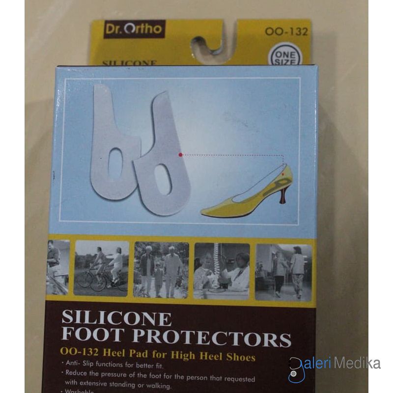 [Dr. Ortho OO-132] Dr. Ortho OO-132 Anti Slip Heel Pad (Insole Silikon Hak Tinggi)