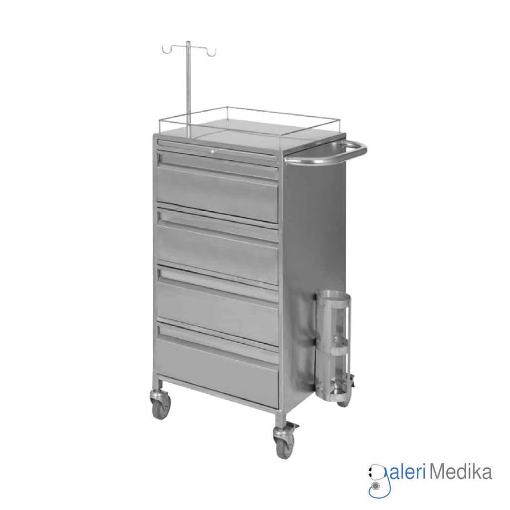 [Emergency Trolley Medipro MED-ET610S - Troli Darurat] Emergency Trolley Medipro MED-ET610S - Troli Darurat