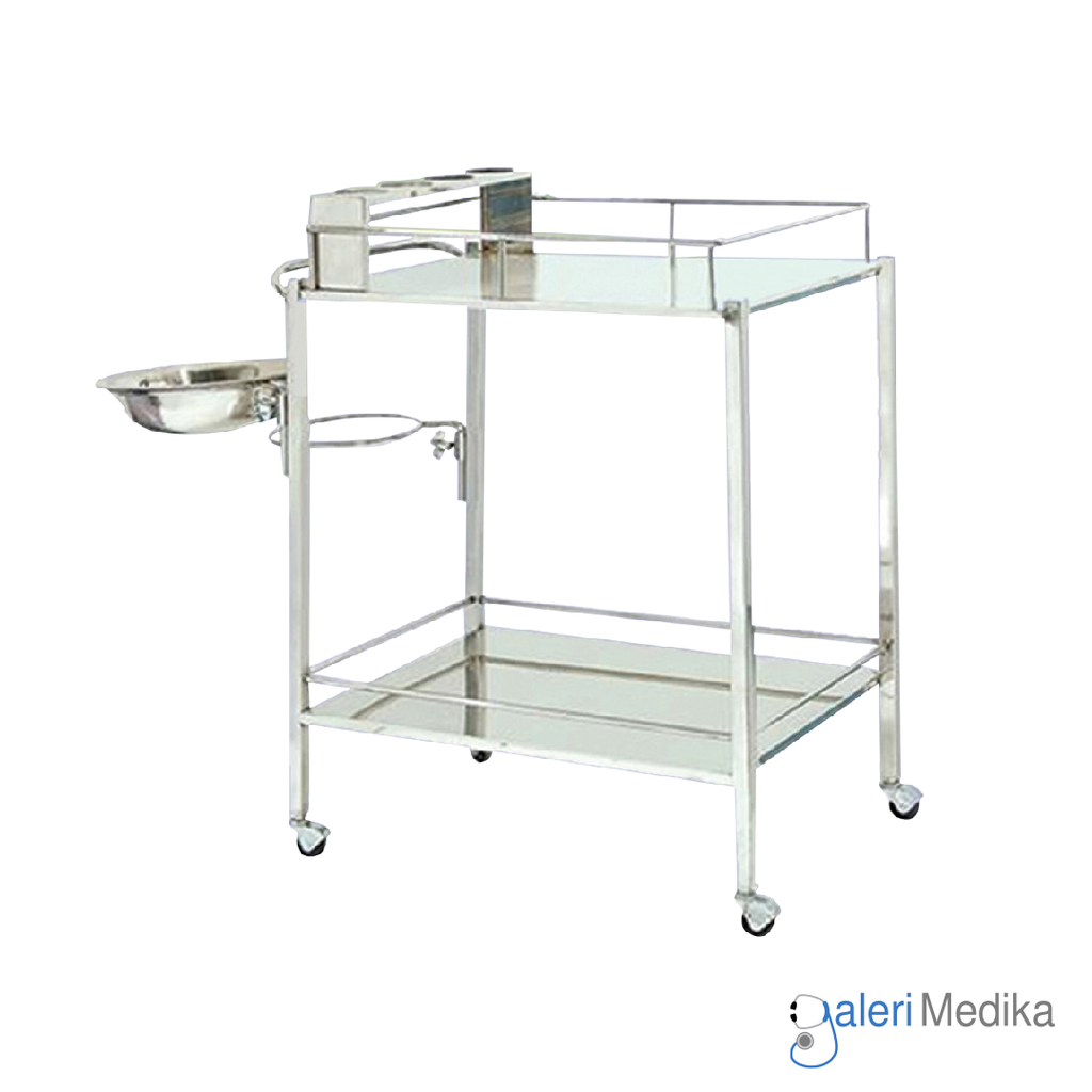 [Troli Dressing Standard 2 Rak - Medipro MED-DT181S] Troli Dressing Standard 2 Rak - Medipro MED-DT181S