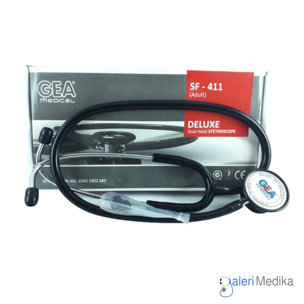 [SF-411] Gea Stetoskop Deluxe SF-411 Black/Hitam