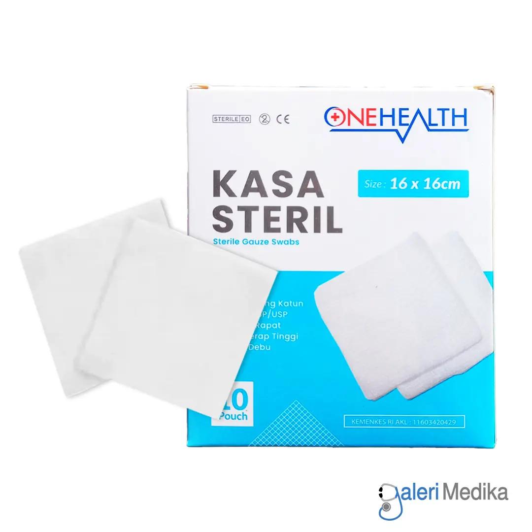 OneHealth Kasa Steril 16x16cm Rawat Luka Isi 10 Pouch