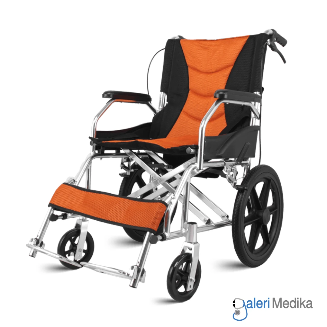 SPIRIT Kursi Roda Travel Aluminium Lipat Ringan Lightweight Aluminium Wheelchair FS863L